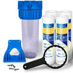 10" Clear Standard Whole House Water System 4 Sediment Micron. Fixed Price $34.99.