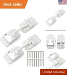 2-PACK White Rv T-style Door Holder Catch 4" For Latch Camper Trai. Fixed Price $16.89.