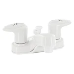 Catalina Plastic White Low-arc Lavatory Faucet Levers Handles & Diverted. Fixed Price $35.71.
