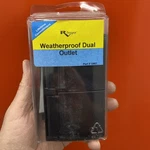 Rv Designer S907 Black Weatherproof Dual Outlet Receptable & Snap Cover Plate. Fixed Price $31.19.