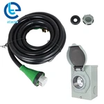 Amp 25FT Generator Cord & Power Inlet Box Nema 14-50P/SS2-50R 125/250V. Fixed Price $98.42.