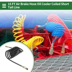 15 Feet Air Brake Hose Cooler Coiled Short Tail Line 12 Circle Black. Fixed Price $86.47.