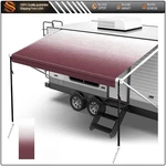 Weatherproof Vinyl Rv Awning Fabric Replacement 22FT 8' Pink Outdoor Canopy. Fixed Price $103.85.