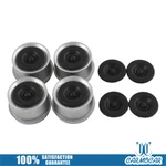 4X Trailer Axle Ez Lube Grease Hub Cover Dust Cap Cup Extra Rubber Plug 1.98". Fixed Price $10.97.