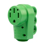 Nema 1450R Rv Replacement Female Plug 125/250V Amp With Disconnect Handle Gre. Fixed Price $21.56.