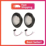 New Sun 2.5" Round Led Trailer Lights, 13 Clear Lens Side Marker. Fixed Price $17.14.