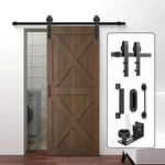 Sliding Barn Door Hardware Kit 6 Ft Heavy Duty Slide Track Rail Wit.... Fixed Price $56.25.