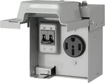 Suraielec 50 Amp Rv Power Outlet Box With Breaker, Enclosed Lockable Electric. Fixed Price $81.36.