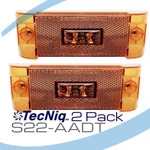 2PACK Tecniq Usa S22-AADT 6" Midship Turn Signal Side Marker Led Truck Lights. Fixed Price $36.88.
