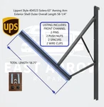 Lippert Style 404523 Solera Replacement Awning Arm Front Channel 58.25IN W/ Pins. Fixed Price $159.95.