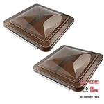 Packs 14 Inch Rv Roof Vent Cover Universal Replacement Lid Smoked 2-PACK. Fixed Price $54.48.