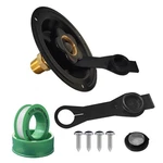 Ytfsa Rv City Water Inlet With Check Valve, 3/4 Nh Female To 1/2 Npt Bla.... Fixed Price $20.89.