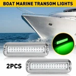 42LED Underwater Boat Fit Marine Transom 316 Light Stainless Steel Pontoon Green. Fixed Price $8.99.