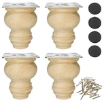 Btibpse 3 Inch Wooden Furniture Legs, Solid Unpainted Replacement. Fixed Price $24.64.