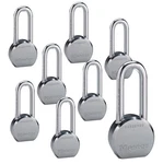 Master High Security Padlocks (8) Keyed Alike W/ Bumpstop 6230NKALH-8. Fixed Price $229.99.