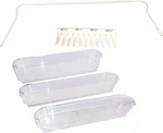 29325760655 Refrigerator Door Shelf 5-PIECE Kit Clear. Fixed Price $163.45.