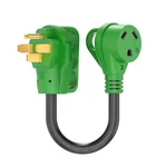 Amp To Rv Adapter Cord 12 Inch Nema 1450P TT30R Dogbone Electr. Fixed Price $24.22.