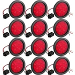 Treela 4 Inch Round Led Trailer Tail Lights, 10 Marker Red. Fixed Price $98.42.