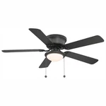 Private Unbranded Hugger 52 In. Led Indoor Black Ceiling Fan With Light Ki. Fixed Price $51.99.
