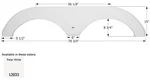 Icon 12033 Rv Fender Skirt, Tandem, Forest River, Polar White. Fixed Price $239.99.