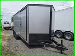 2026 Covered Wagon Trailers 7X16 7K Tandem Axle Enclosed New. Fixed Price $7195.00.