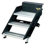 Lippert 791573 Black Steel 30" Premium Triple Solid Step For 29" - 36" Rv Entrys. Fixed Price $270.00.