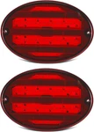 Partsam 2PCS 8.5" Oval Tail Lights 40LED Red For Trailer Rv Black. Fixed Price $60.99.
