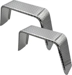 2 Pcs Single Axle Trailer Fenders Diamond Plated Aluminum 16" Wheels 34"X10"X18". Fixed Price $96.99.