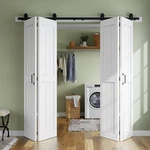 Smartstandard Bifold Barn 64'' X 84'',BI-FOLD Sliding Closet Doors,white. Fixed Price $588.66.