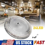 Round Ceiling Light Rv Interior 24 Led Switched Fixture Camper Trailer 6". Fixed Price $11.99.