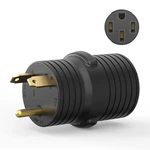 Rvguard Amp To Adapter Plug, Nema TT-30P 30M/50F, Black. Fixed Price $17.99.