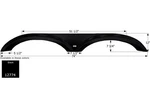 Icon 12774 Tandem Axle Fender Skirt Forest River Rvs FS2774 - Black. Fixed Price $322.41.