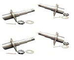 Four 1750# Ez Lube 2" Round #84 Spindle 3500# Axle Fits Dexter Alko Axis Trailer. Fixed Price $161.74.