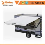 Rv Awning Fabric 8' White 22FT Camper Trailer Replacement. Fixed Price $94.69.