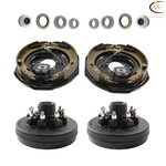 For 7000LBS Trailer Hub Drum Kit 8 Lug 6.5" & Self Adjust Electric Brakes 12"X2". Fixed Price $215.11.
