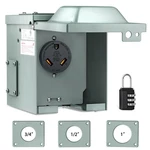 Rv Power Outlet Box 125V Nema TT-30R Heavy Duty Waterproof Nilight Led 30AMP. Fixed Price $59.99.