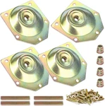 Hutlon Leg Mounting Plates, Furniture Attachment 12 Degree Angled. Fixed Price $13.98.