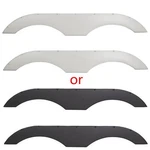 2 X Tandem Fender Skirt In Black/white For Rvs Campers & Travel Trailers. Fixed Price $104.99.