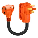 Ficstar 50A To 30A Rv Adapter Cord 10AWG 12IN Nema 1450P TT30R Dogbone Led. Fixed Price $24.87.