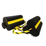 Roblock Wheel Chocks Heavy-duty Rubber With Nylon Rope Yellow Tape. Fixed Price $33.74.