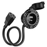 Mictuning 15A Rv Shore Power Inlet 18" Extension Cord 12AWG Cable Waterproof Cap. Fixed Price $22.79.