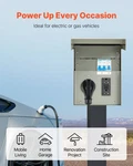 Vevor Temporary Power Outlet Panel Rv Electrical 20 50 Amp Box. Fixed Price $82.29.