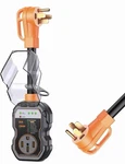 Geargo Rv Surge Protector 50AMP 15000J Circuit Analyzer Led IP68 Adapter Plug. Fixed Price $50.00.