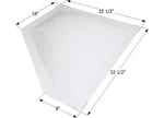 Icon 12594 NSL29BW Neo Angle Rv Skylight 28.5" X 21.5" 15" 22" - White. Fixed Price $212.99.