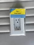 Rv Designer S811, Self Contained Dual Outlet With Cover Plate, White, Ac. Fixed Price $9.95.