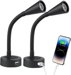 Acegoo 12V Led Reading Light Rv Dimmable Lamp With Usb Charger Black. Fixed Price $49.92.