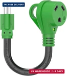 Rvguard Amp To 110 Volt Adapter Cord 12 Inch, Nema 5-15P TT-30R El. Fixed Price $23.39.
