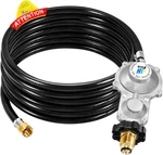 Gassaf 20FT Stage Propane Regulator With Hose For Rv, Generator, Grill, He. Fixed Price $77.79.