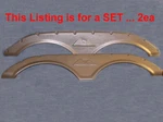 Rv 70IN Trailer Fender Tire Flair Wheel Cover Molding Skirt 2EA Set Nickel Color. Fixed Price $159.99.