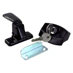 Jr Products 11675 Black Die Cast Steel Locking Door Latch. Fixed Price $33.38.